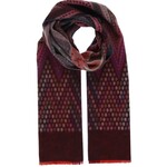Zig Zag Dot Recycled Cotton Cashmink Scarf in Purple