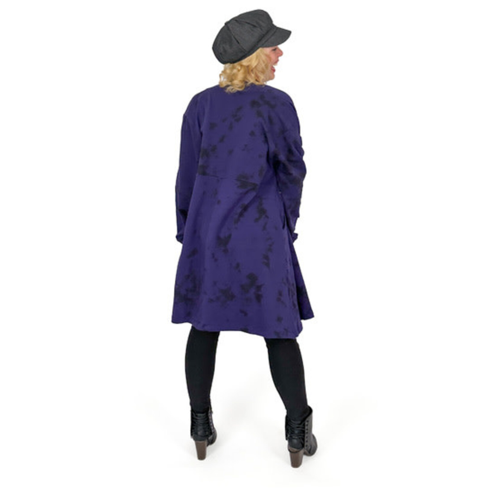 Kimono Jacket in Tie-Dye Midnight