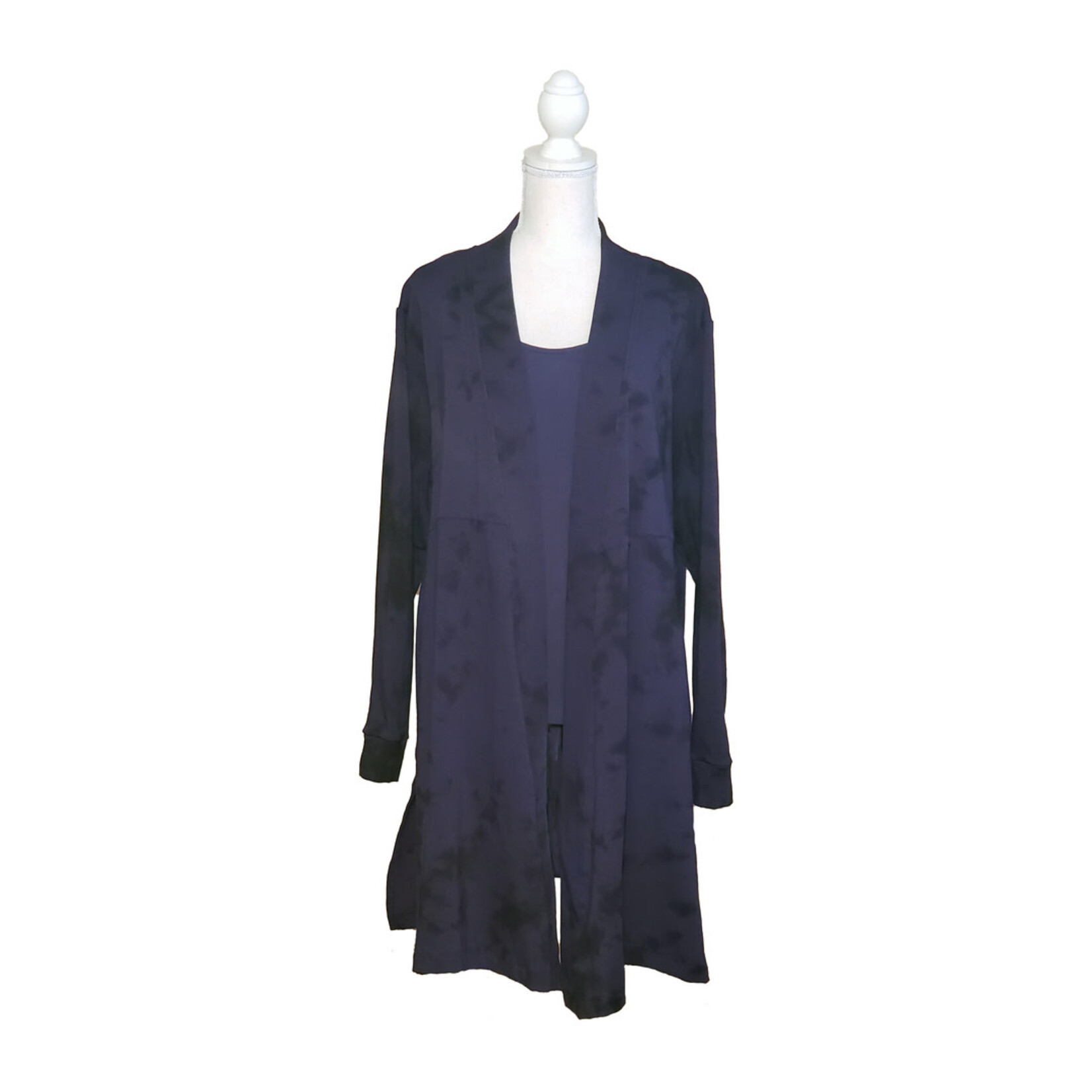 Kimono Jacket in Tie-Dye Midnight