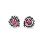 Brighton Shimmer Heart Pink Mini Post Earrings