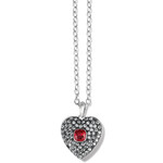 Brighton Adela Heart Siam Necklace