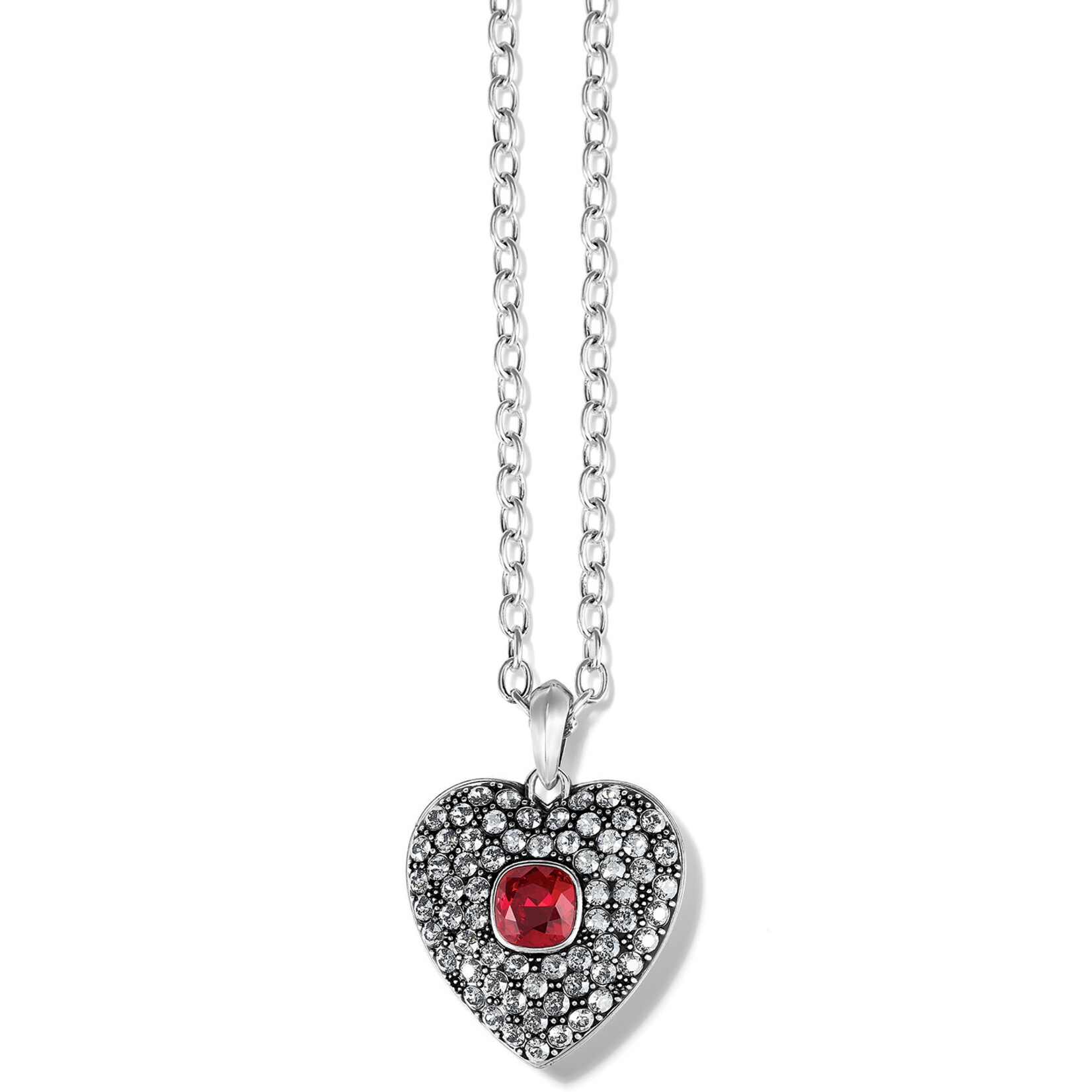 Brighton Adela Heart Siam Necklace