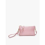 Jen & Co DNR Riley Vegan Leather Double-Sided Wristlet/Crossbody - Rose Quartz