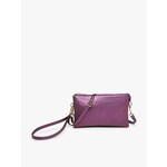 Jen & Co Riley Vegan Leather Double-Sided Wristlet/Crossbody - Sapphire Purple