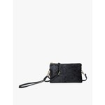 Jen & Co DNR Riley Velvet Double-Sided Crossbody/Wristlet- Black