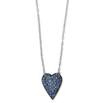 Brighton Glisten Heart Petite Necklace in Blue