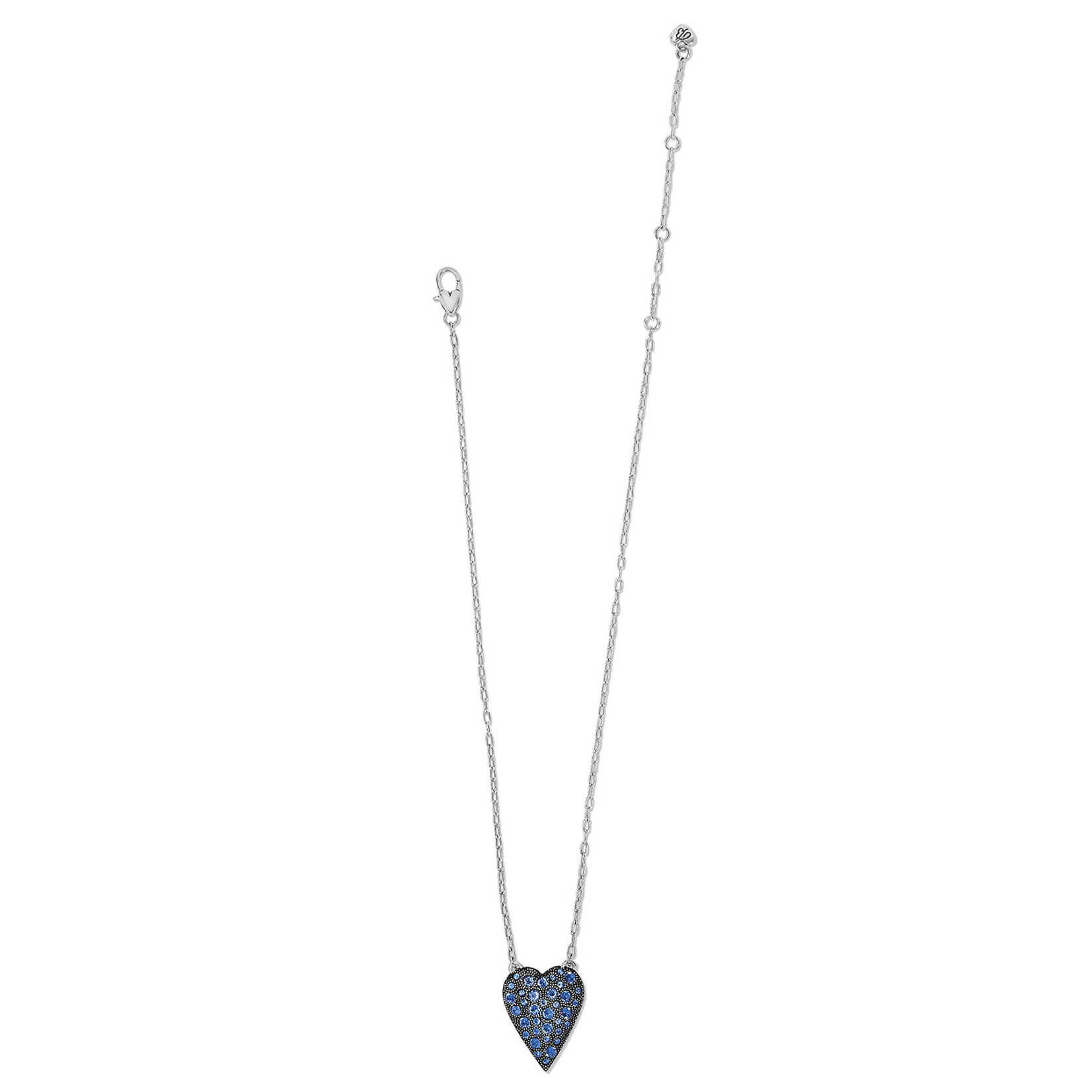 Brighton Glisten Heart Petite Necklace in Blue