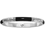 Brighton Wiltern Hinged Bangle Black-Silver