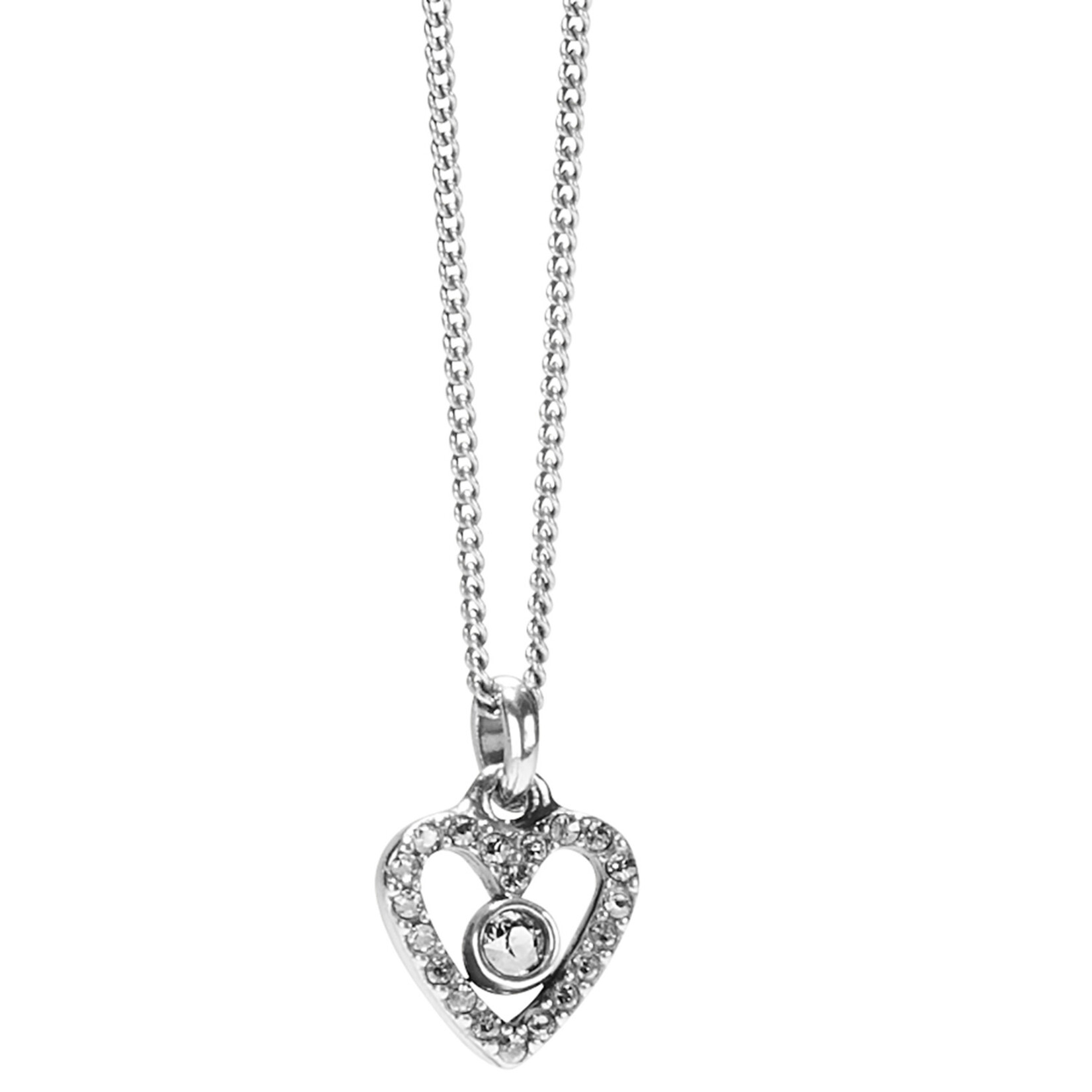 Brighton Illumina Love Mini Necklace Silver OS