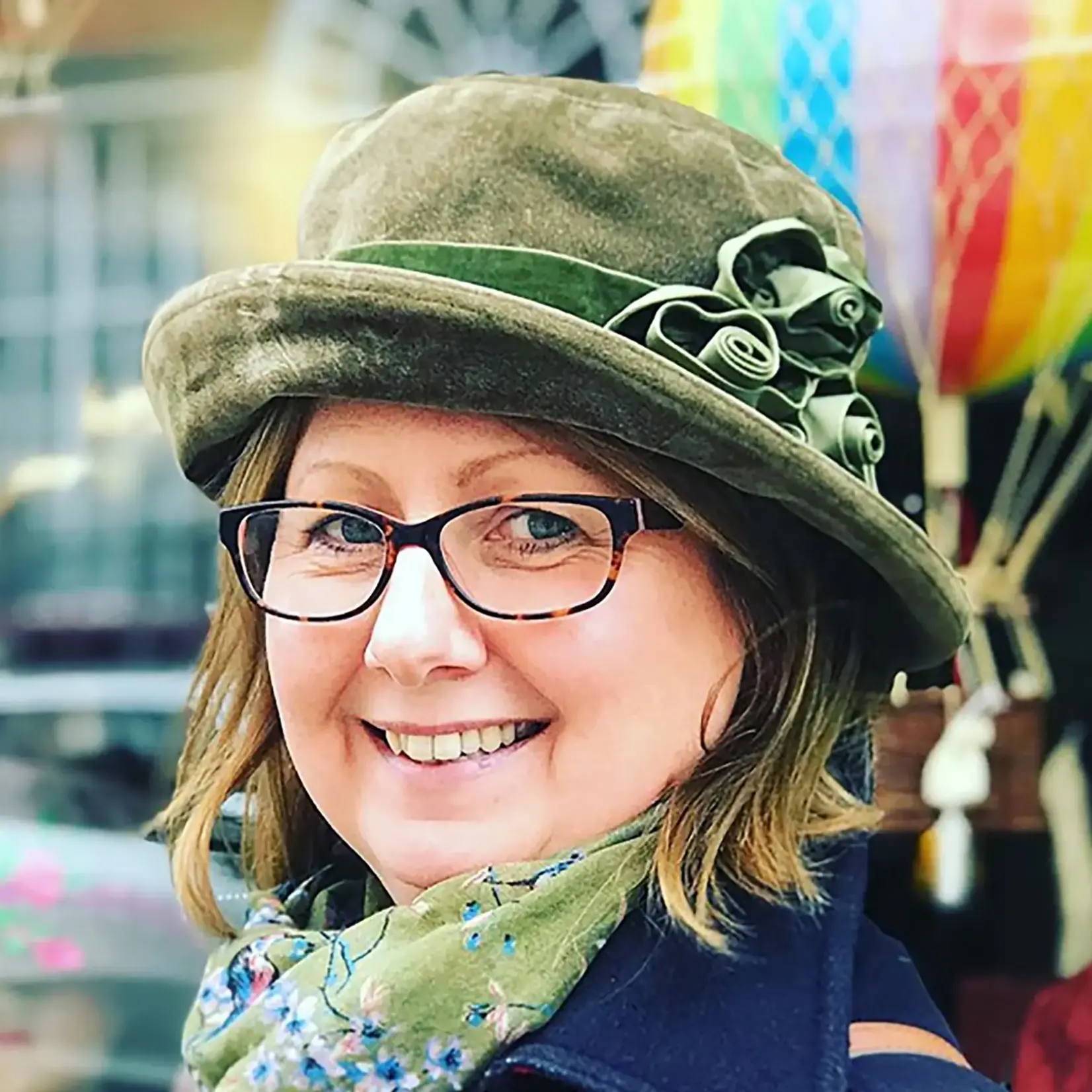 Peak & Brim Hats Verity Olive/Olive Cloche Style 1920s Hat