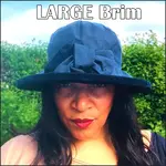 Peak & Brim Hats Zara Navy Waxed Rain Hat, Trim & Bow
