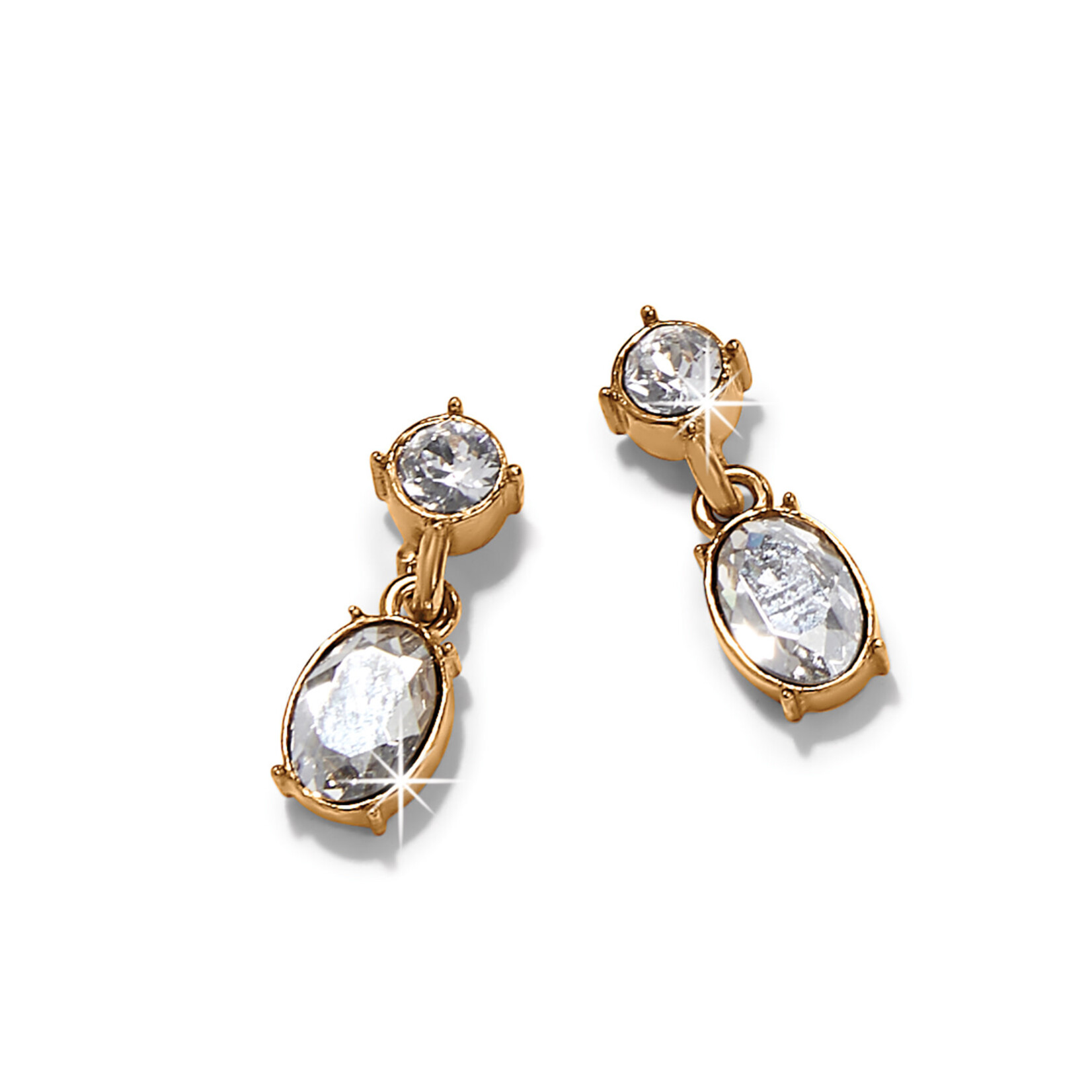 Brighton One Love Petite Gold Post Drop Earrings