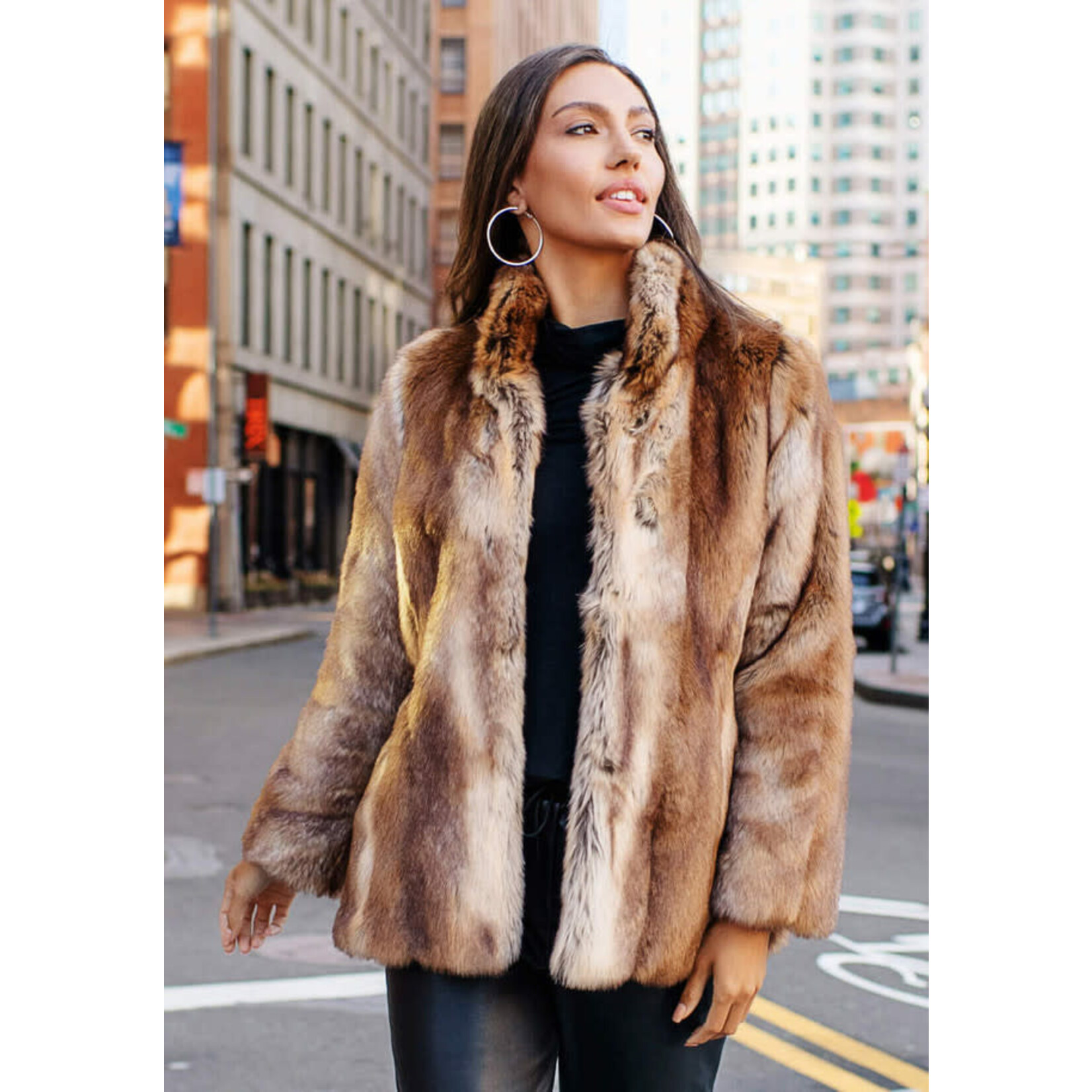 Fabulous Furs Fisher Faux Fur Favorite Jacket