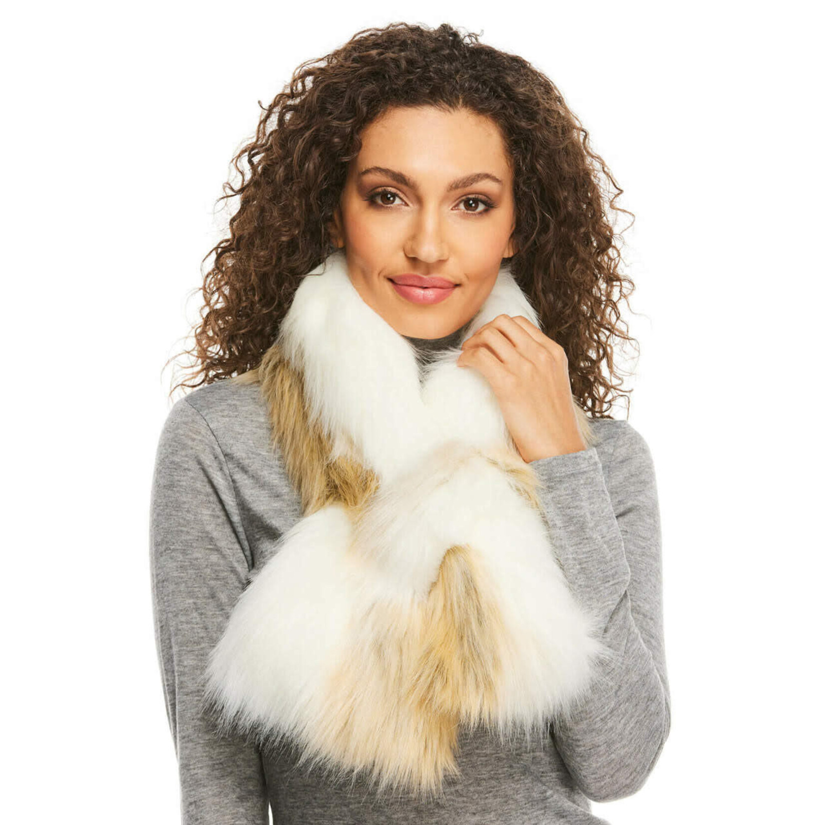 Arctic Fox Faux Fur Loop Scarf