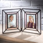 J Devlin Glass Hinge Folding 2x3  Double Picture Frame