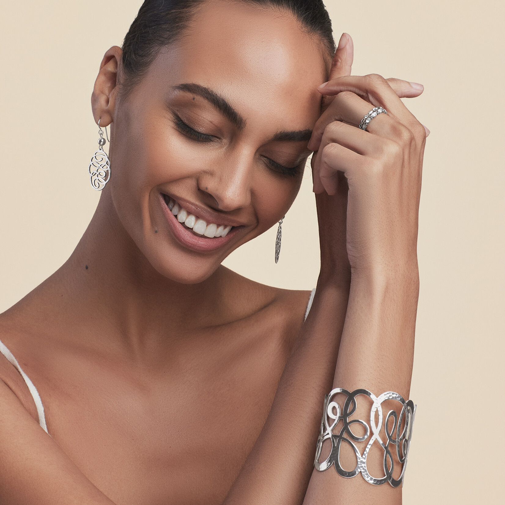 Brighton Skribbel Bangle silver
