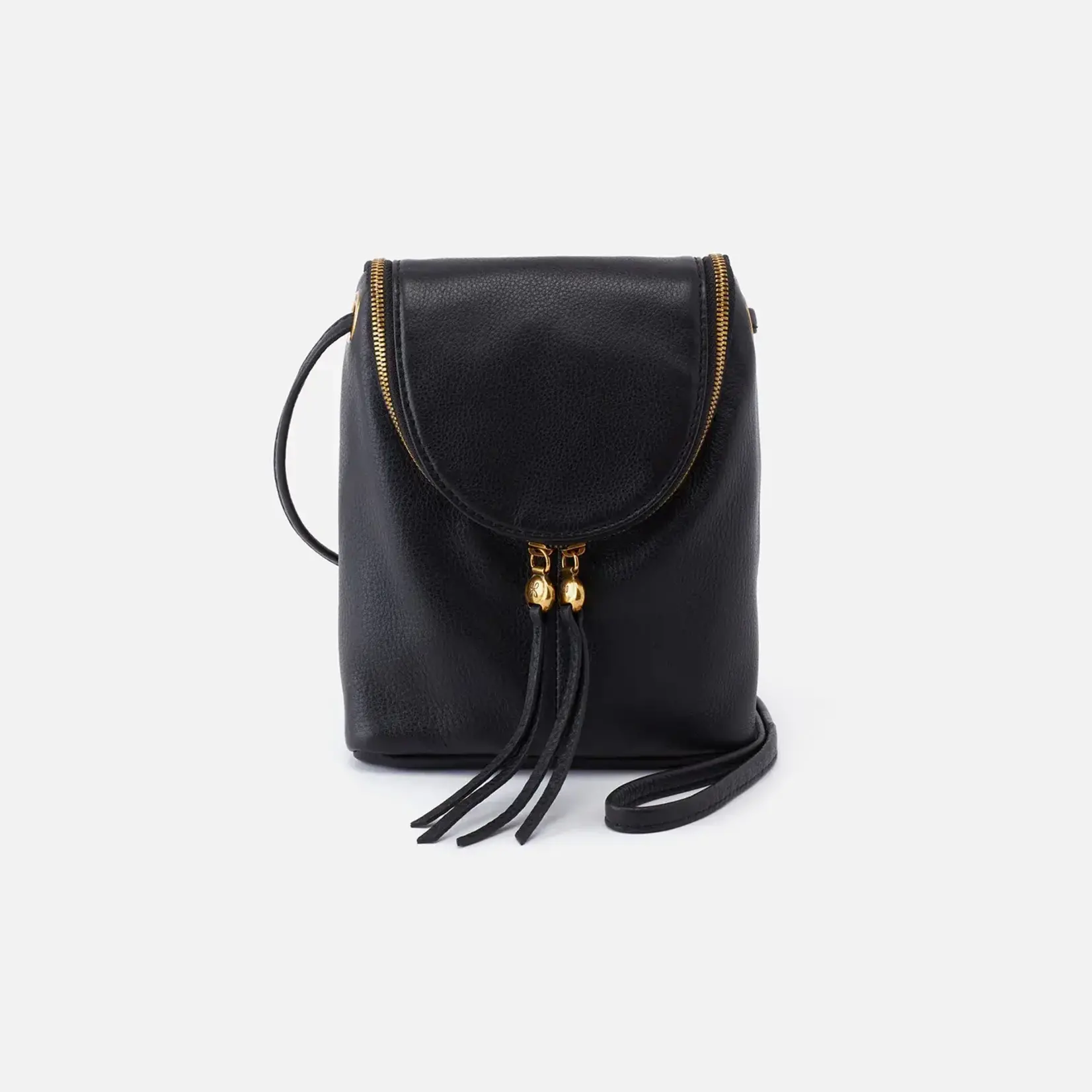HOBO Fern Crossbody - Pebbled Leather in Black