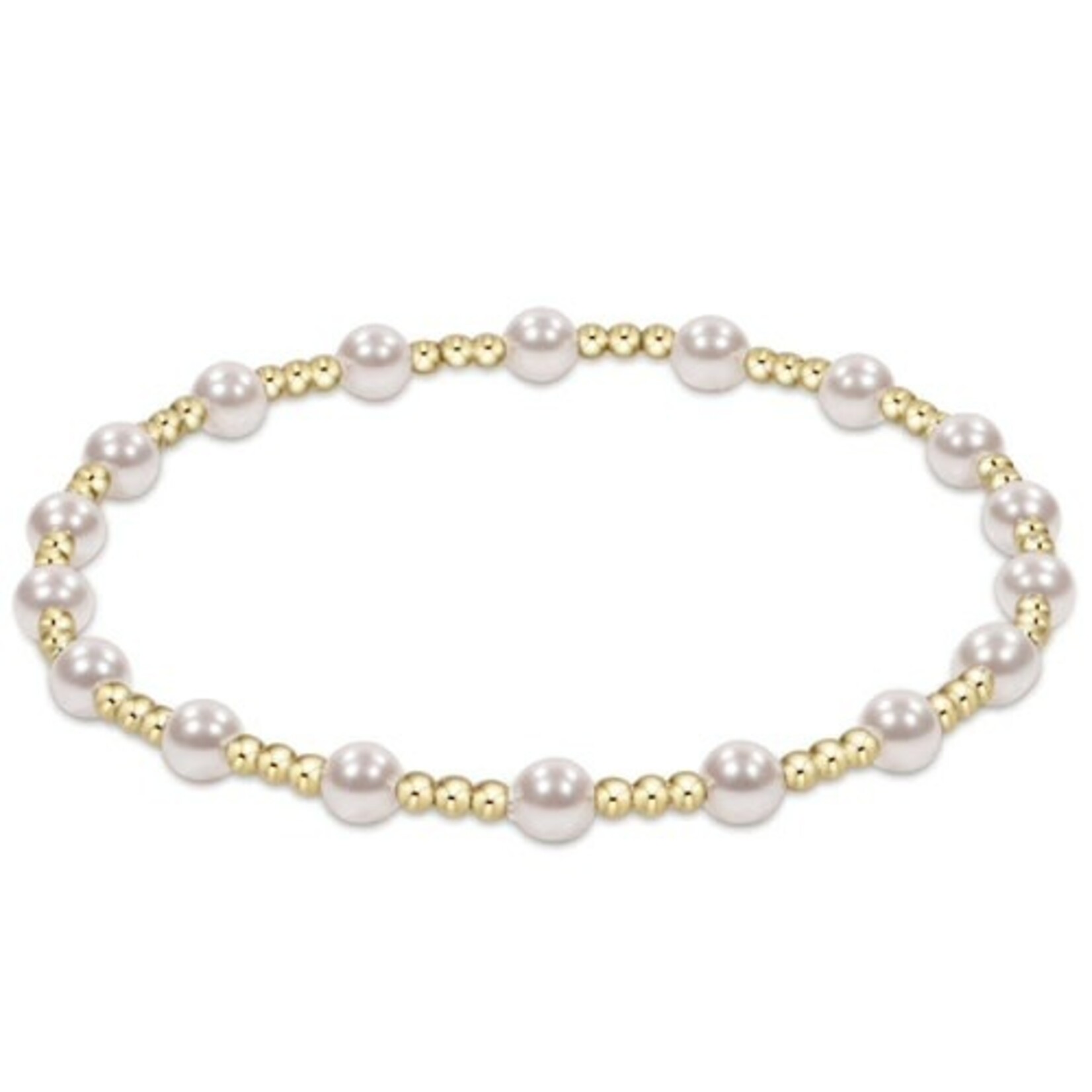 enewton Design CLASSIC SINCERITY PATTERN 4MM BEAD BRACELET - PEARL