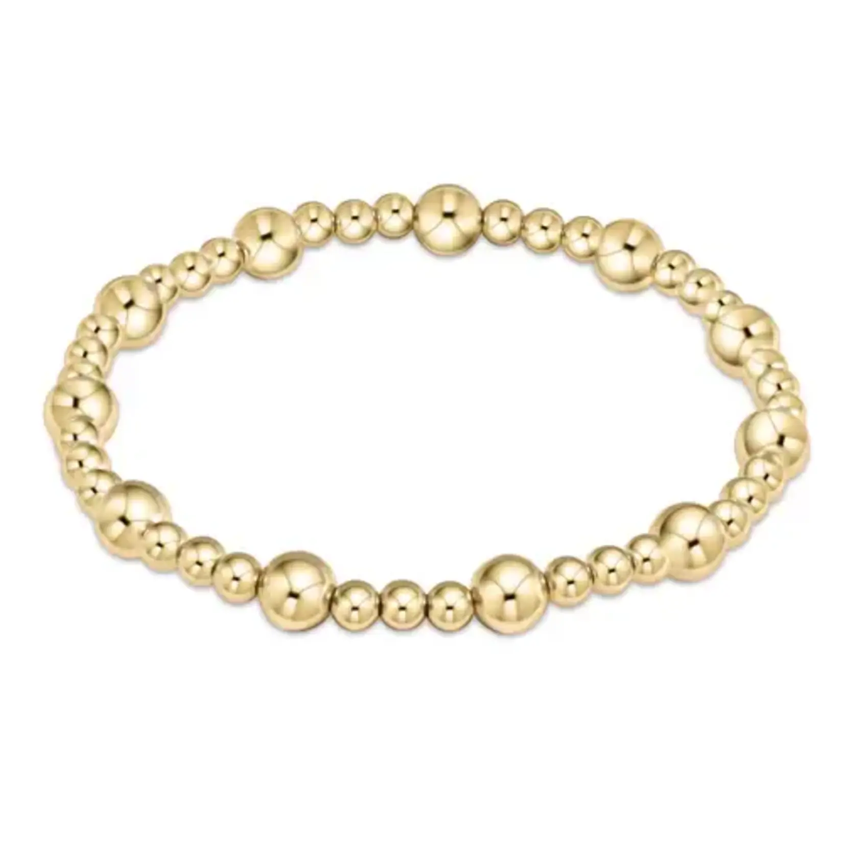 enewton Design enewton Extends - Classic Sincerity Pattern 6mm Bead Bracelet - Gold
