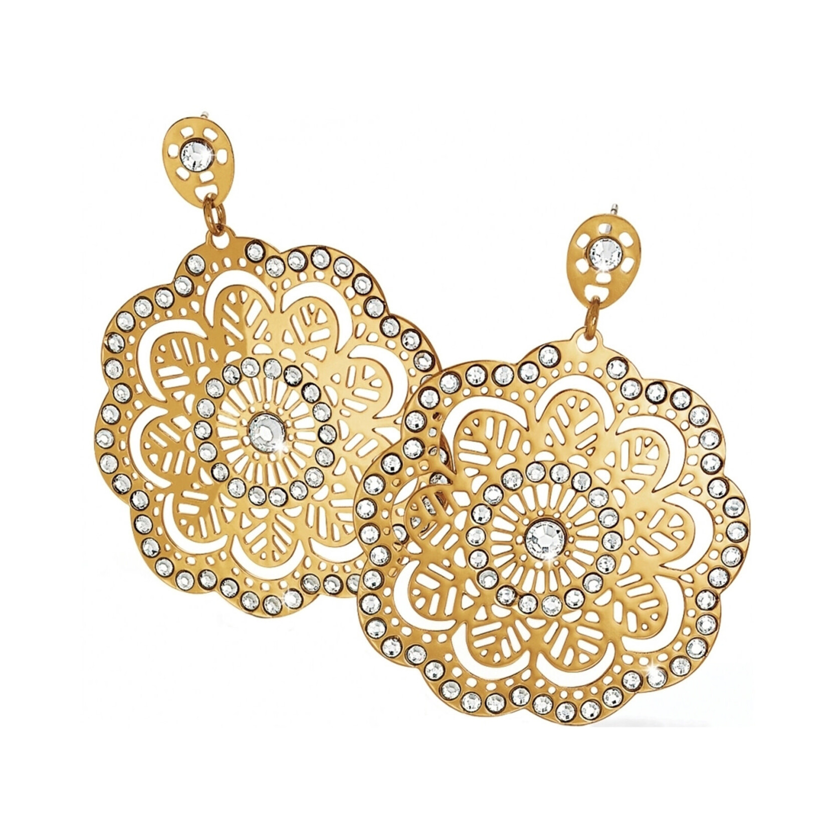 Brighton Bella Lace Flower Post Drop Earrings