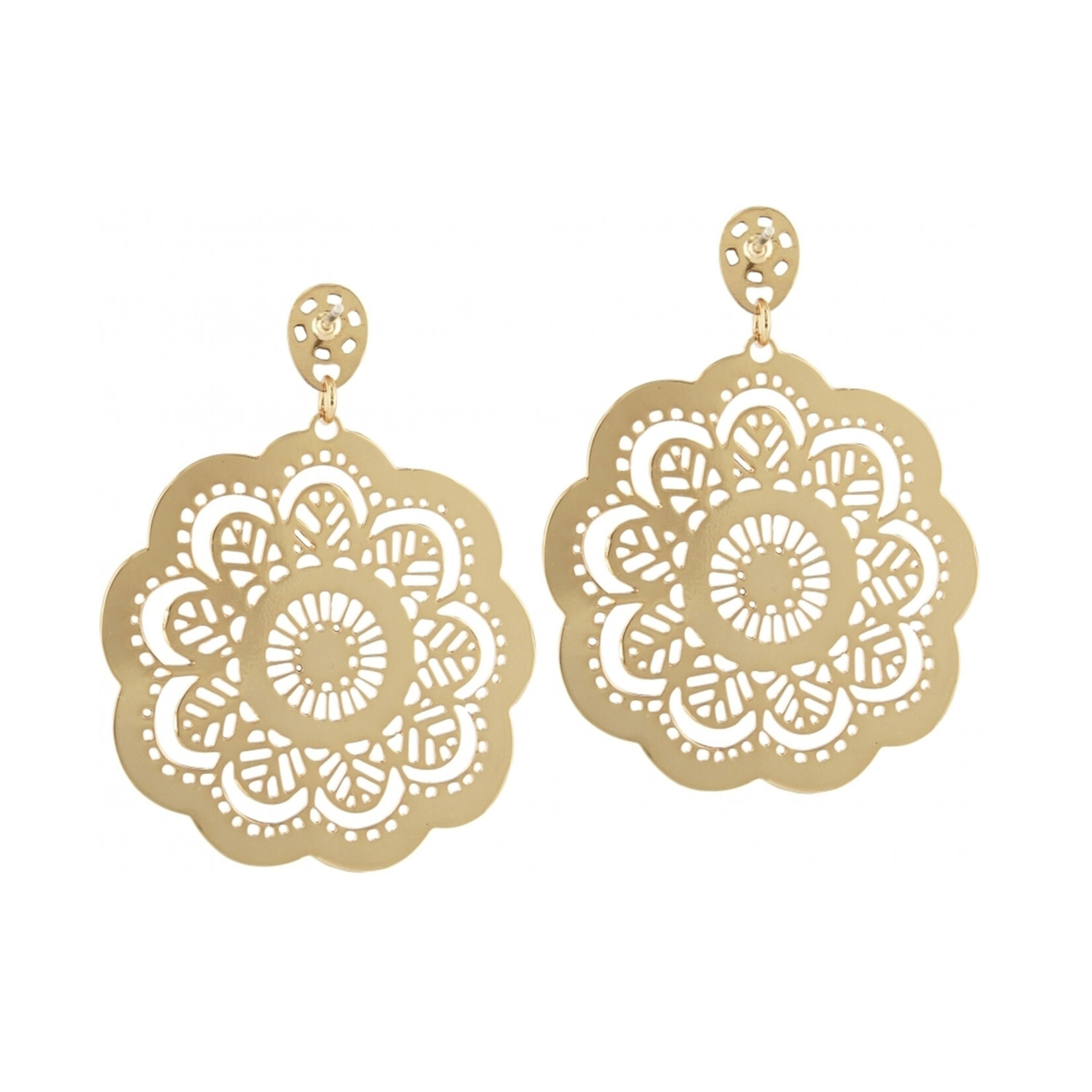 Brighton Bella Lace Flower Post Drop Earrings