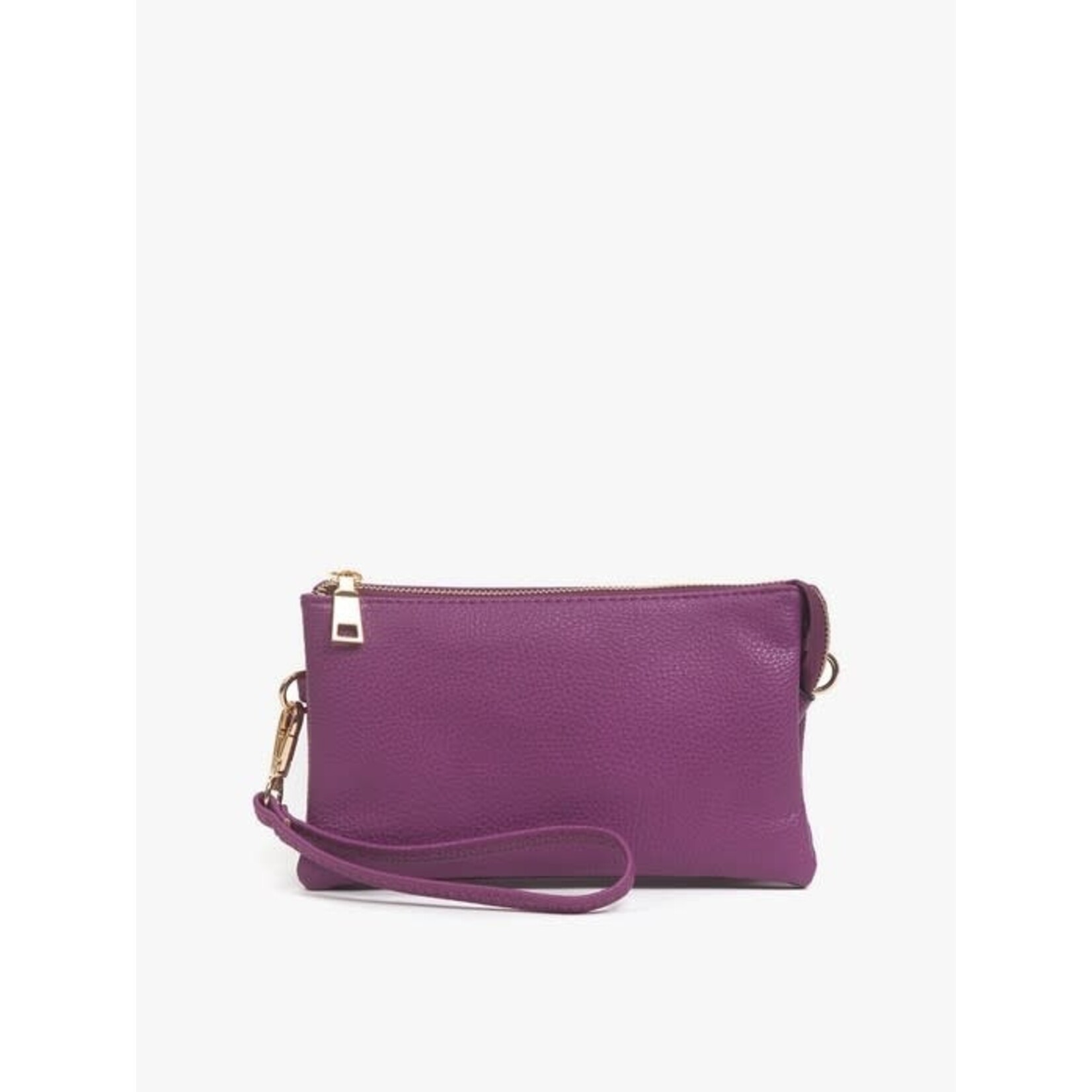 Jen & Co Riley Vegan Leather Double sided wrist/crossbody Purple