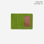 HOBO Euro Slide Leather Card Holder in Garden Green