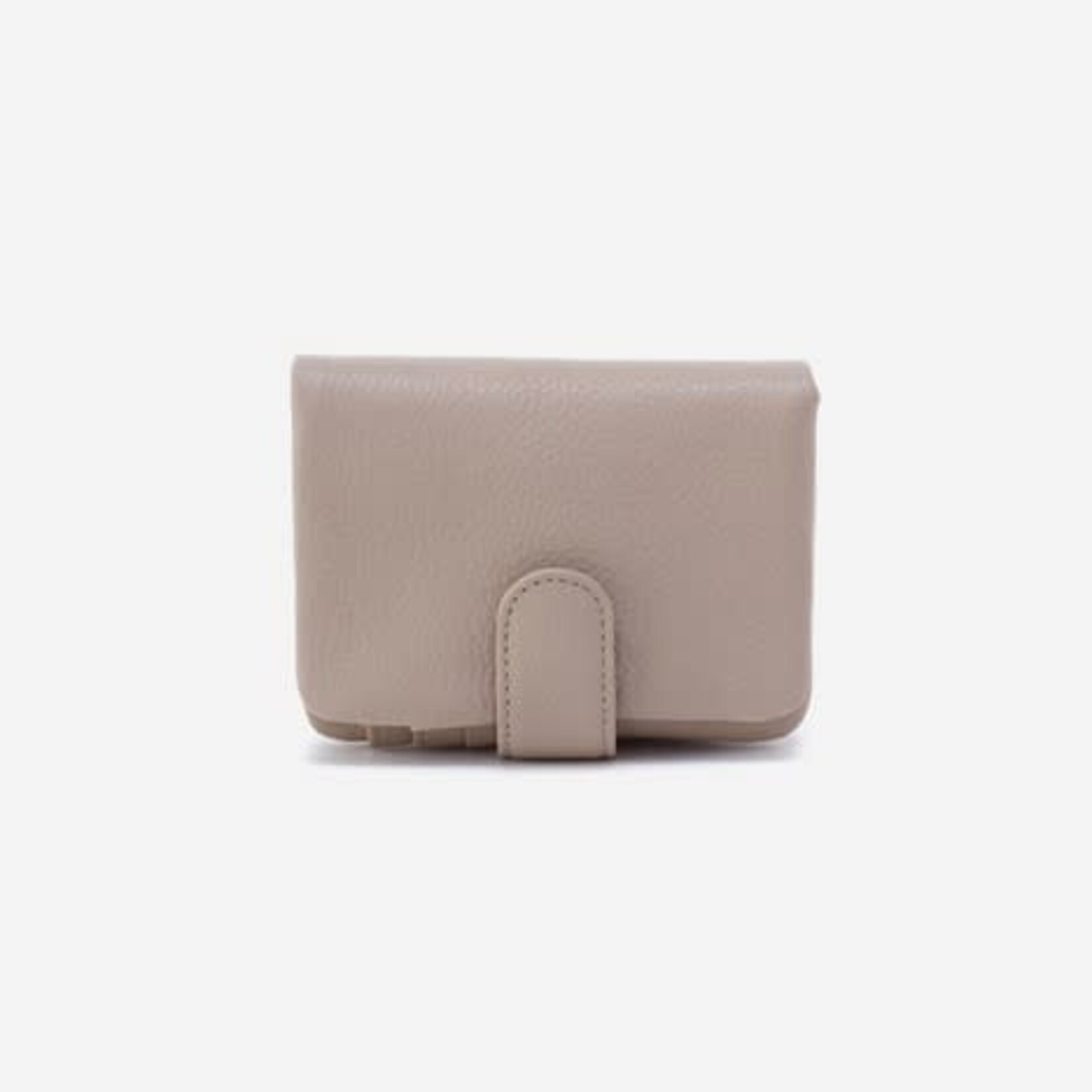 HOBO Fern Pebbled Leather Bifold Wallet in Taupe