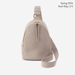 HOBO Fern Sling Bag - Pebbled Leather in Taupe