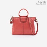 HOBO Sheila Medium Satchel - Polished Leather in Cherry Blossom