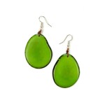 Organic Tagua Jewelry Amigas Tagua Earrings in Lime