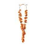 Organic Tagua Jewelry Chelsea Tagua Necklace in Orange