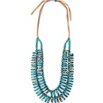 Organic Tagua Jewelry Hilary Tagua Necklace in Turquoise