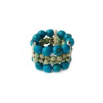 Organic Tagua Jewelry Molly Tagua Bracelet in Celeste/Turquoise