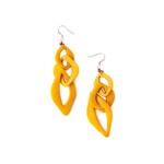 Organic Tagua Jewelry Pame Tagua Earrings in Yellow