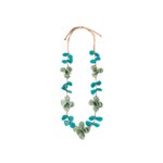 Organic Tagua Jewelry Rosie Tagua Necklace in Celeste/Turquoise