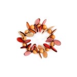 Organic Tagua Jewelry Mariela Tagua Bracelet in Peach/Pink/Poppy Coral