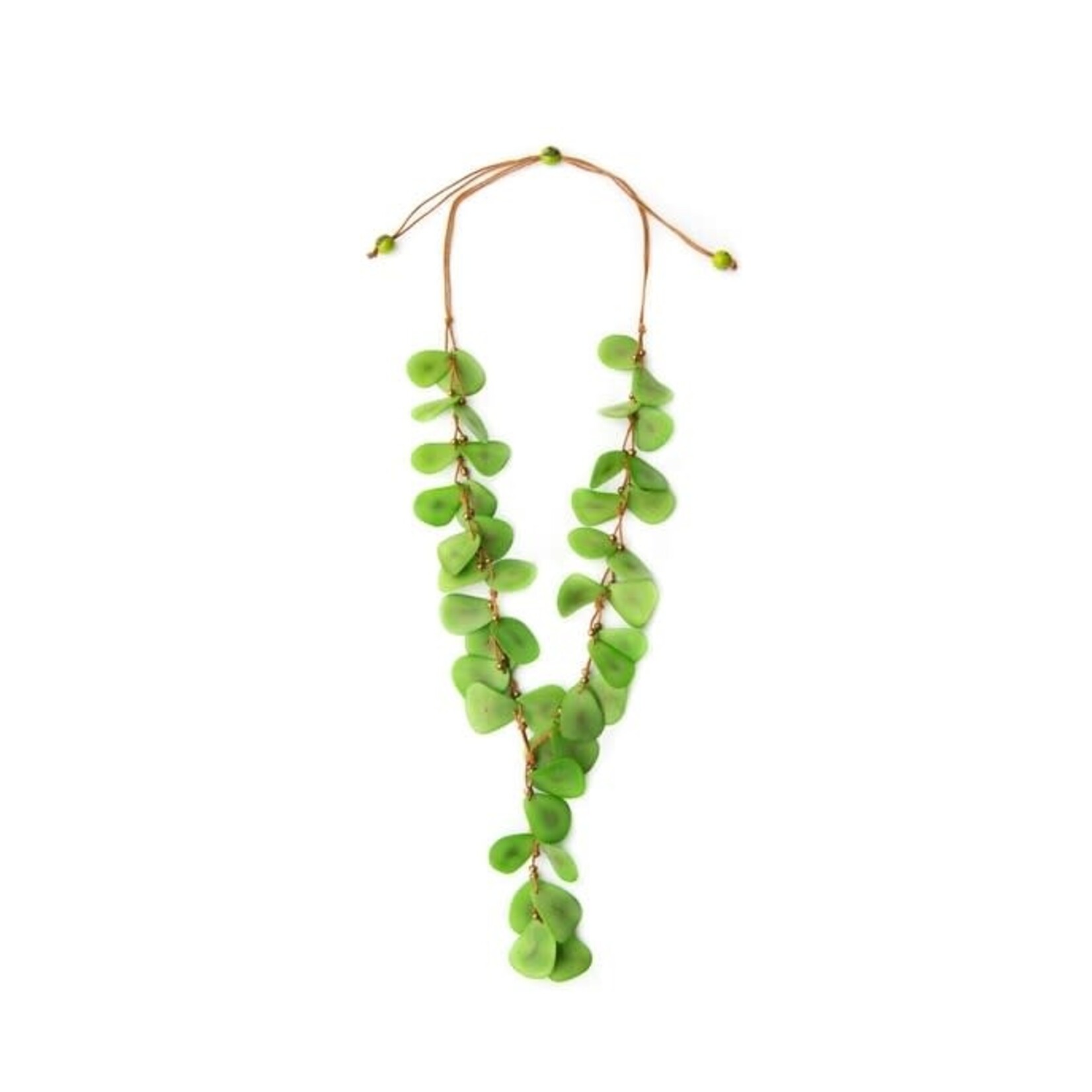 Organic Tagua Jewelry Sienna Tagua Necklace in Lime