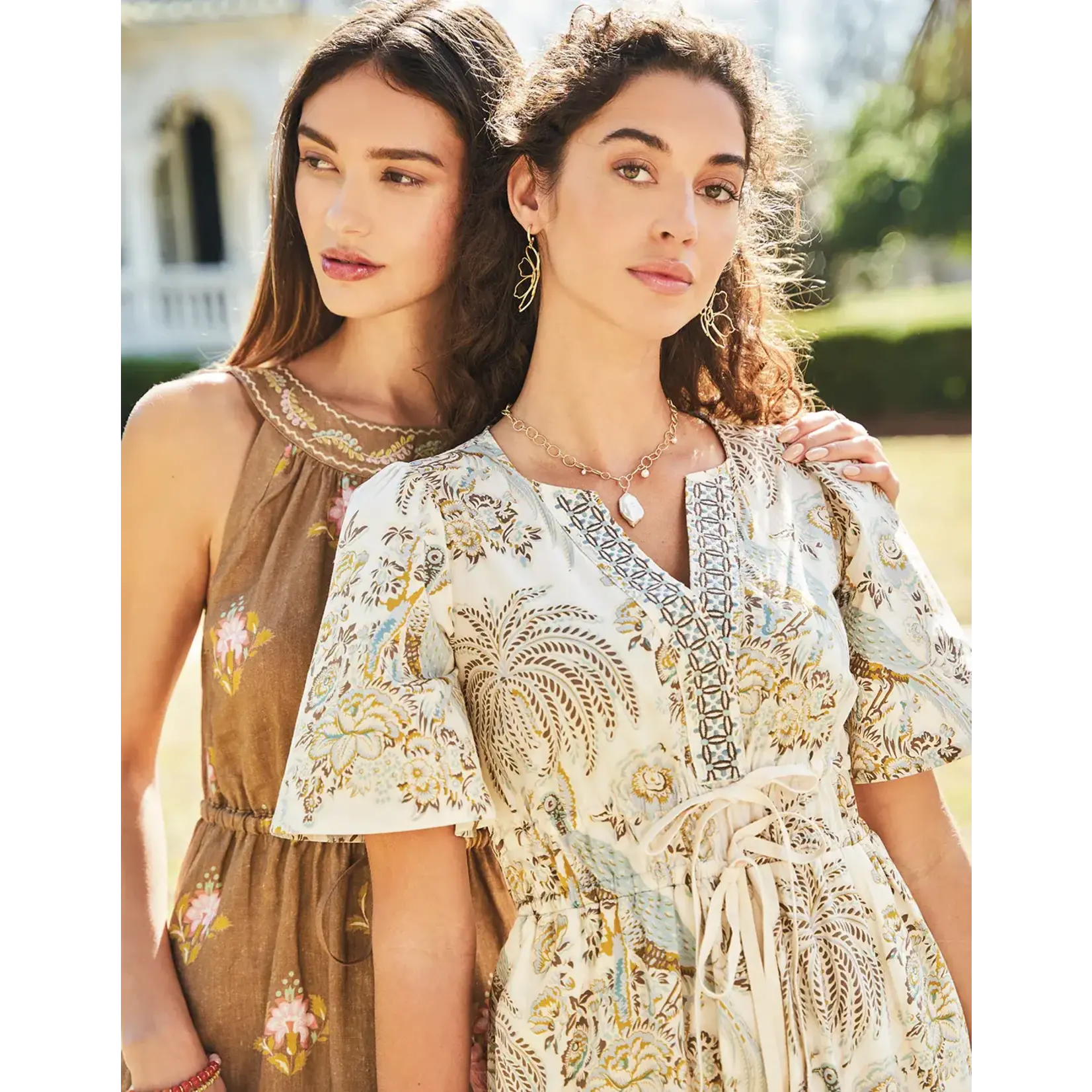 Spartina Granny Flower Earrings Gold