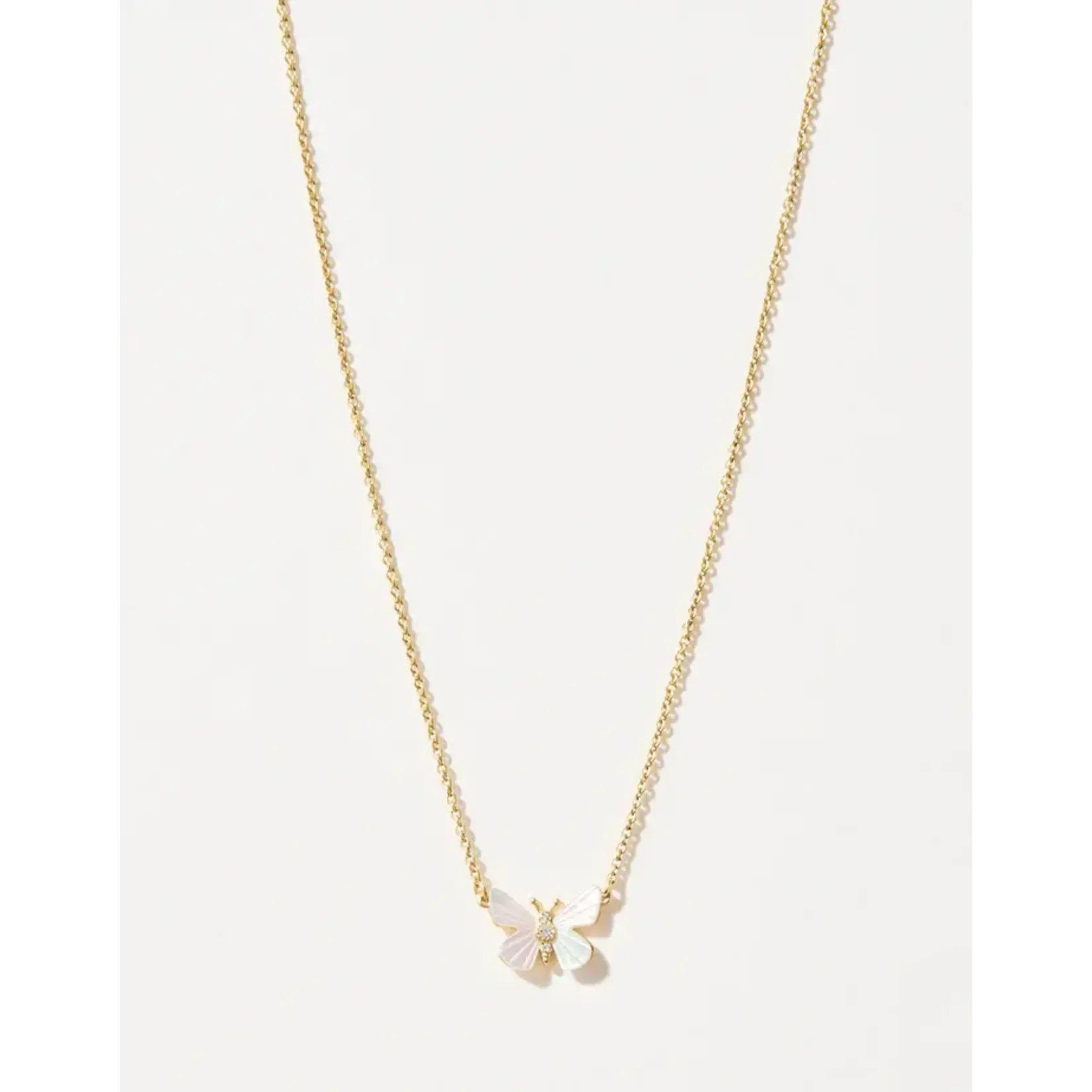 Spartina SLV Necklace 18” Transformation/MOP Monarch