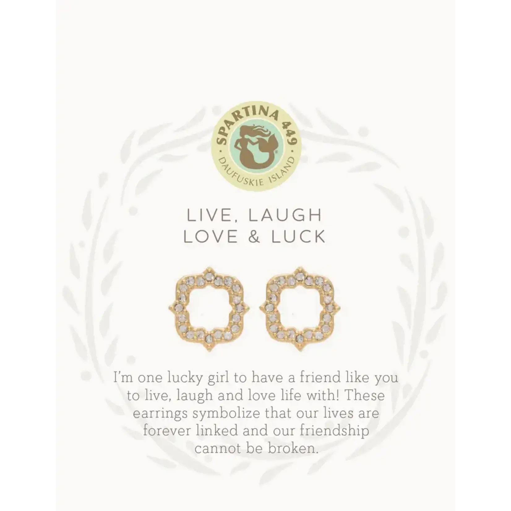 Spartina Sea La Vie Stud Earrings Luck/Quartrefoil