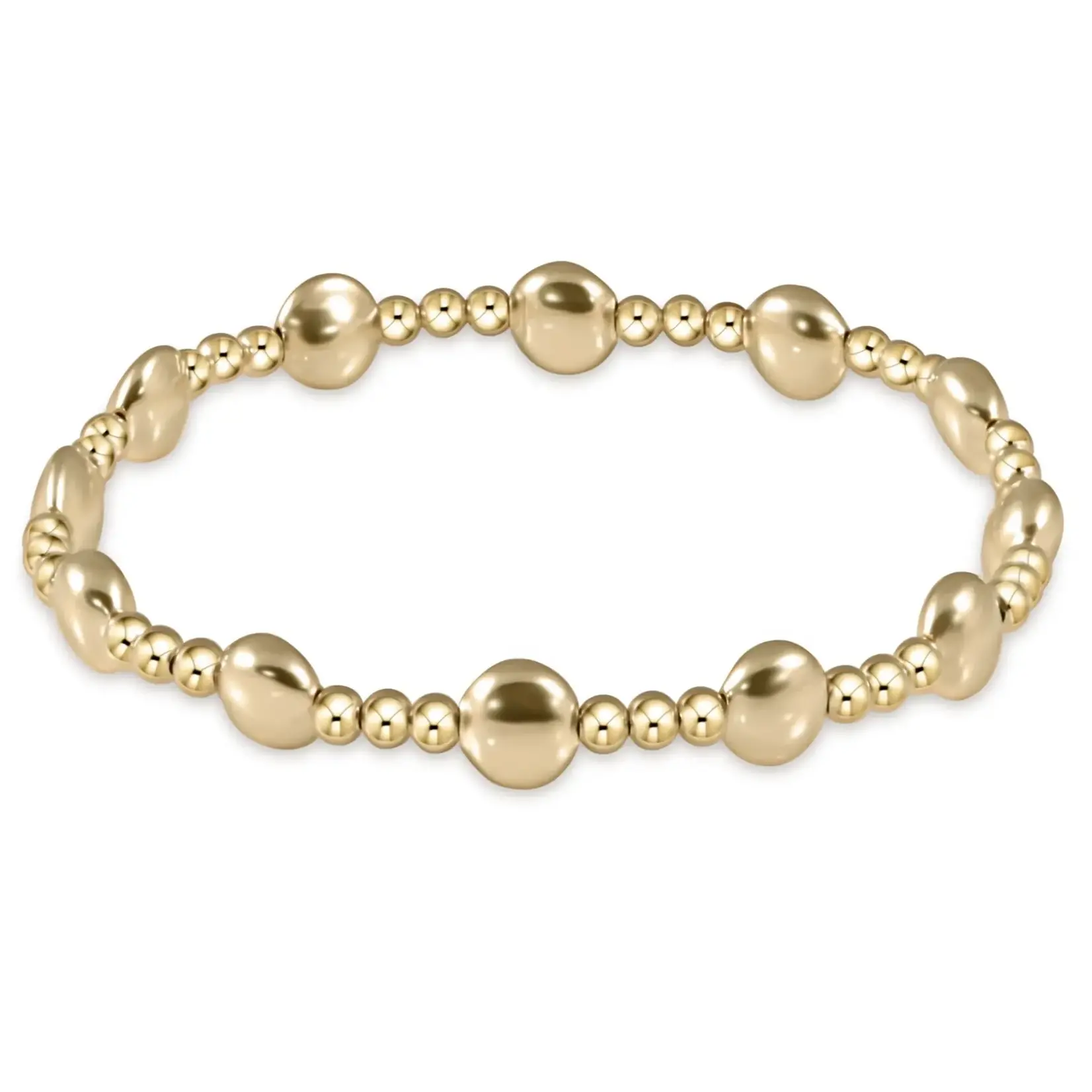 enewton Design HONESTY GOLD SINCERITY PATTERN 6MM BEAD BRACELET