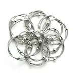 Sea Lily Silver Multi PW Rings w/ Silver Beads Bracelet