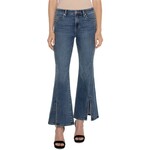 Liverpool Hannah Flare Seamed W/ Front Slit in Tulane