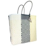 Recycled Medium Vertical Tote in Vanilla