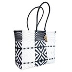 Maria Victoria Recycled Medium Vertical Tote in Arrow B&W