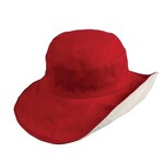 Jeanne Simmons Reversible Cloth Hat Red/Cream