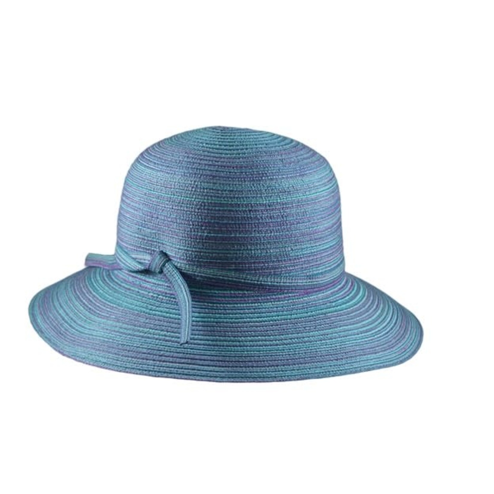 Jeanne Simmons Poly Braid Bucket Hat in Blue Mix