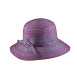 Jeanne Simmons Poly Braid Bucket Hat in Fuchsia Mix