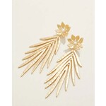 Spartina Swaying Frond Earrings Gold